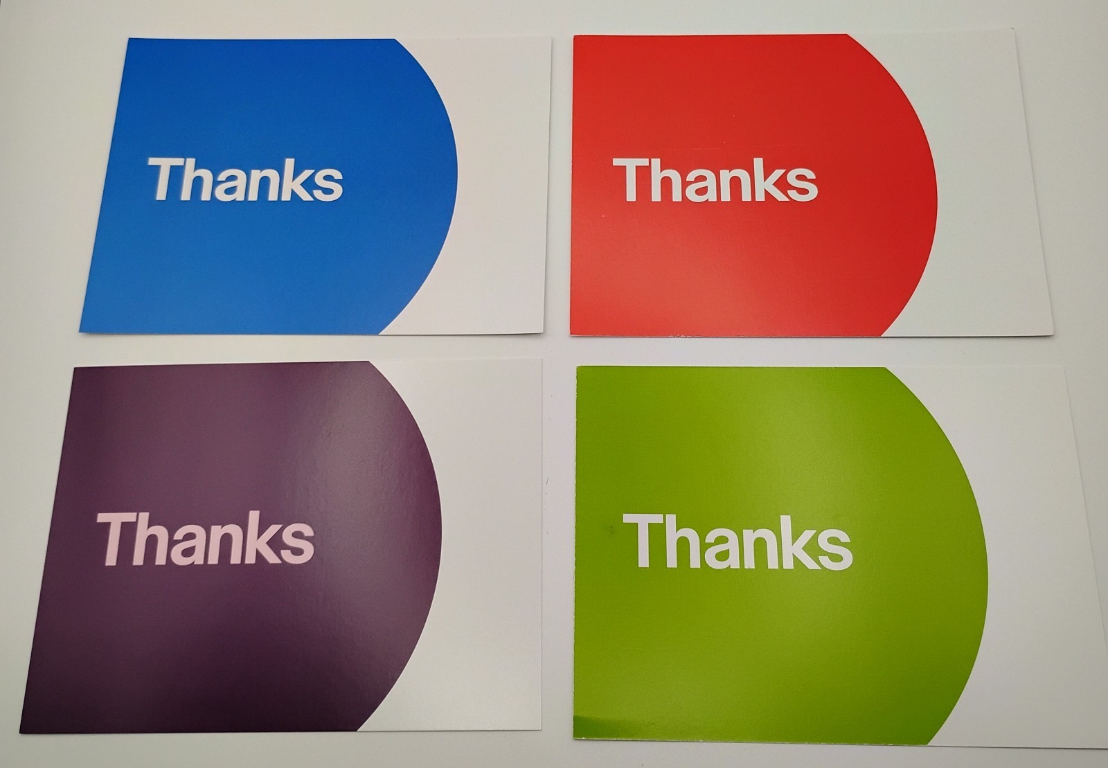 EBAY BRANDED «THANK YOU» POST CARDS in ASSORTED COLORS 4″ x 6″ 20 CT