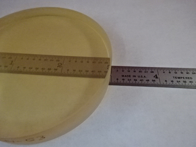 OPTICAL FLAT 3″ DIAMETER UNCOATED POLISH DULL ZERODUR LASER OPTICS AS IS #80-06