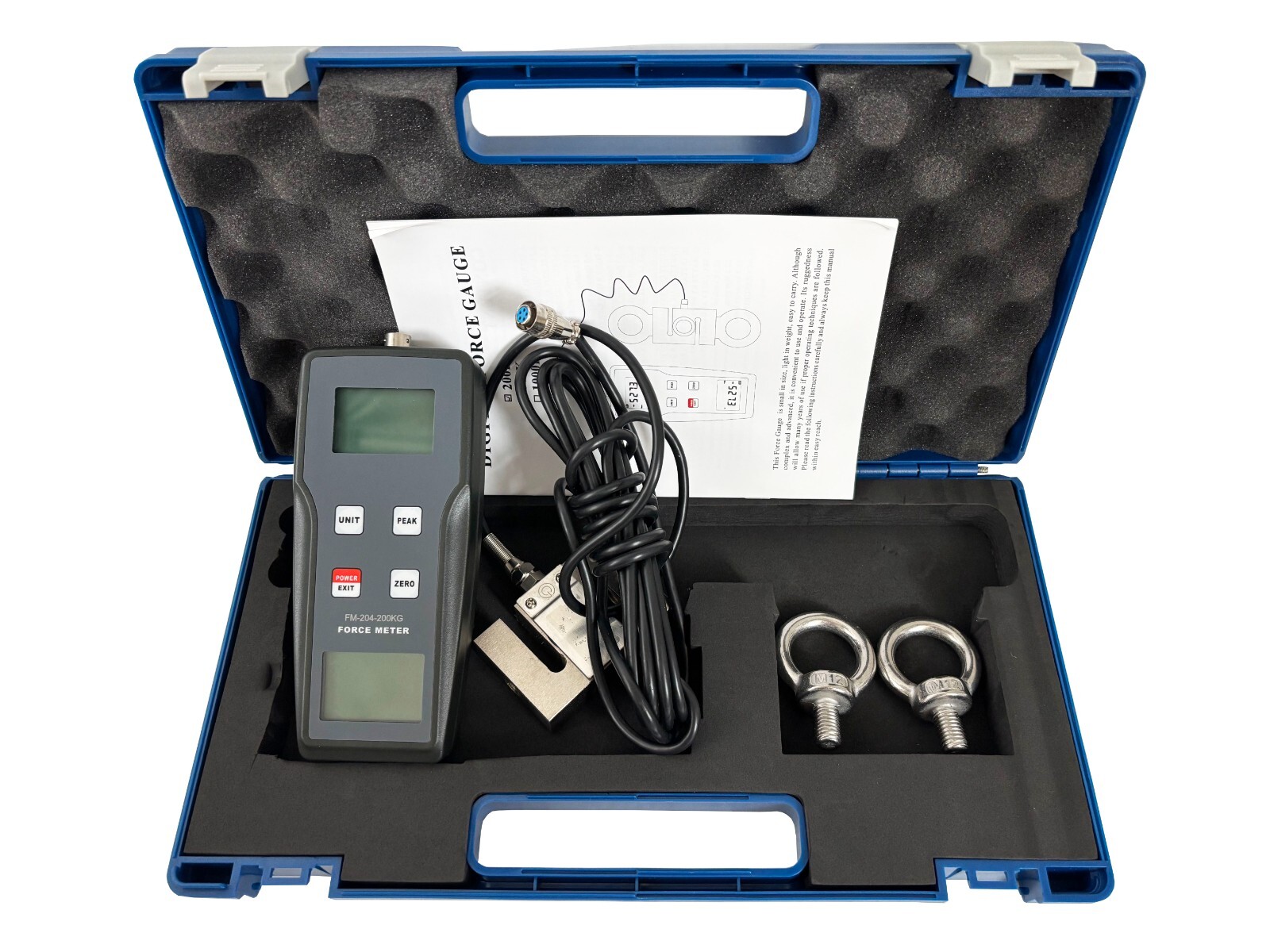 Push Pull Force Gauge Digital Force Meter With Range ±200kgf ±1960N ±2200Lbf