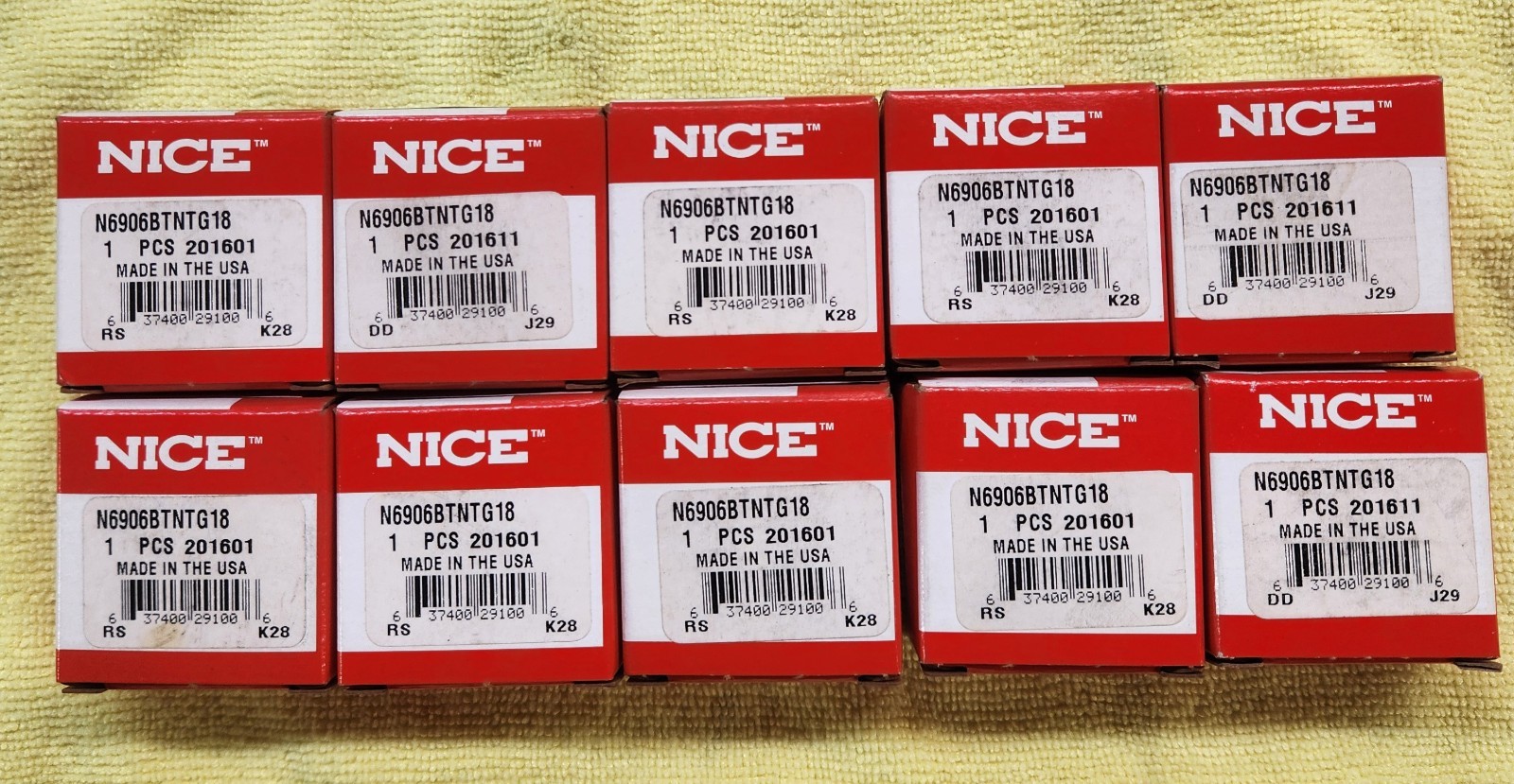 (10) New In Box Nice RBC N6906BTNTG18 Ball Bearings. Made In U.S.A. Quality
