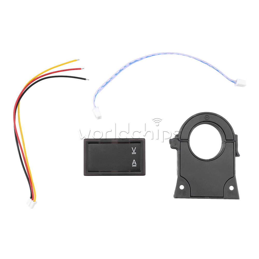 Hall Ammeter Voltmeter DC0-300V 0-400A Isolated Digital Current Voltage Meter