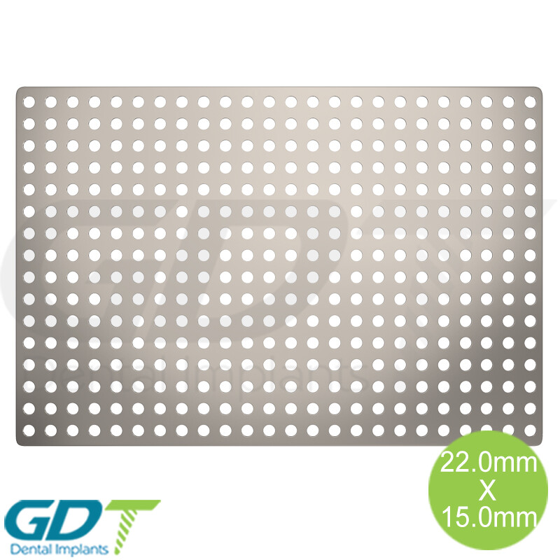 GBR Titanium Mesh Membrane Barrier 22.0mmX15.0mm, Ø0.6mm Surg ical Dental