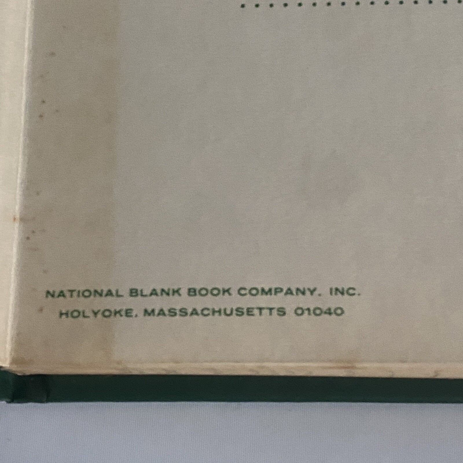 Cash Record S.E. LEDGER BOOK! NATIONAL BLANK BOOK CO. Eagle Line Vintage READ