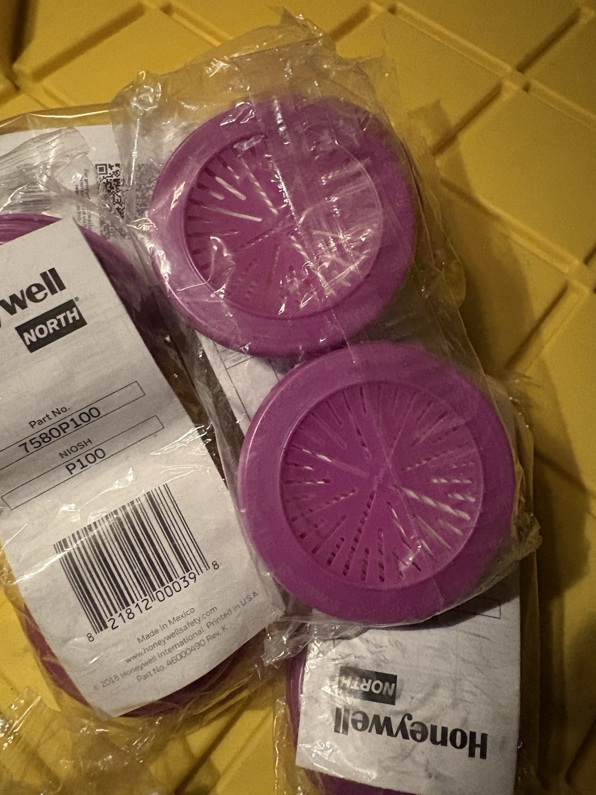 Honeywell North 7580P100 P100 – Respirator Cartridges LOT OF 5 Packs (10 Total)