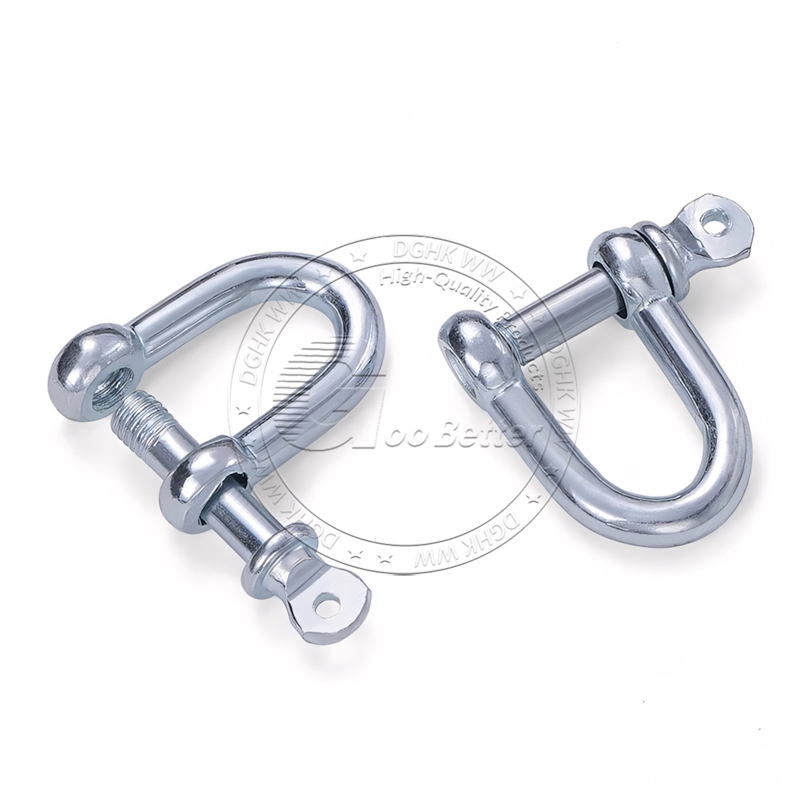 M6-M50 Galvanised Steel Lifting Towing Bow Dee D Link Shackles 0.02 Ton to 9 Ton