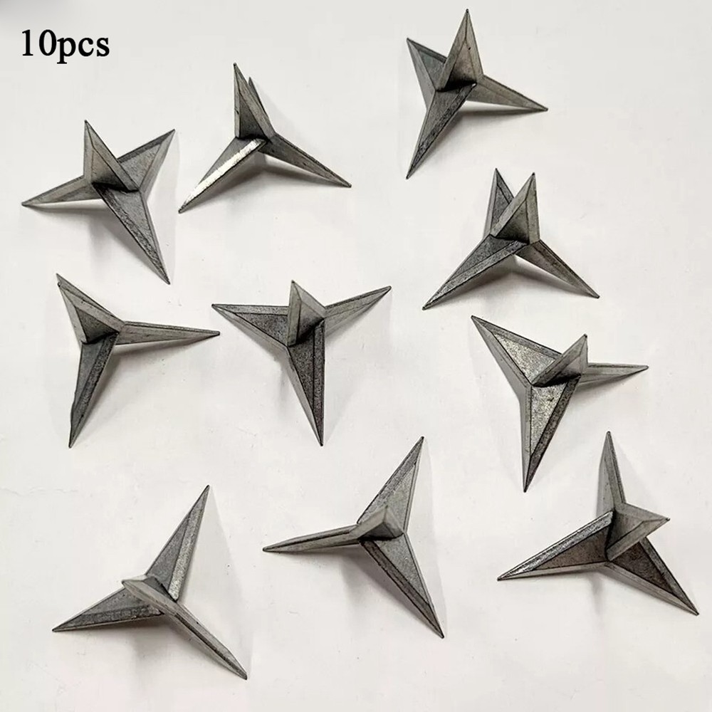 20/10xTire Puncture Spikes Heavy Portable Duty Carbon Steel Triangle Road Spikes
