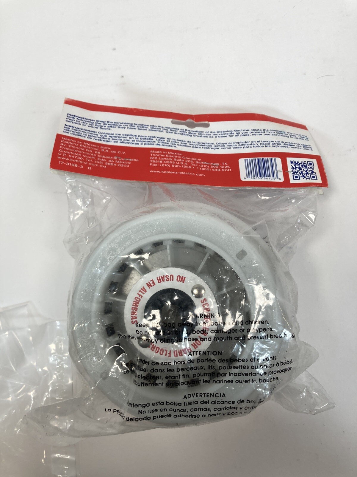 2 Pack Koblenz 6″ Replacement Tampico Bristles Scrubbing Brushes 45-0134-2