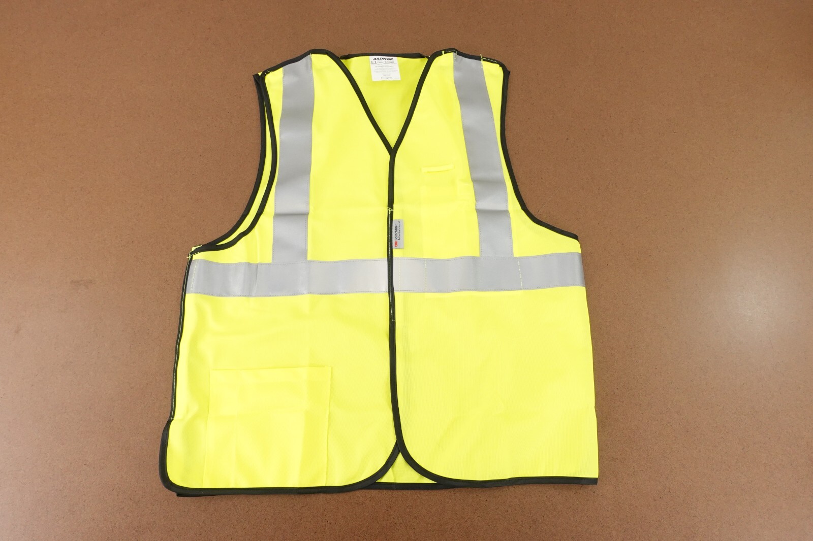 Radnor Adult Size Large Yellow Lightweight Polyester Class 2 Breakaway Vest New