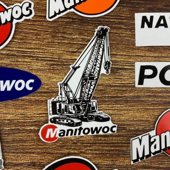 Decal Stickers Manitowoc Crawler Crane Grove POTAIN National Crane Shuttlelift