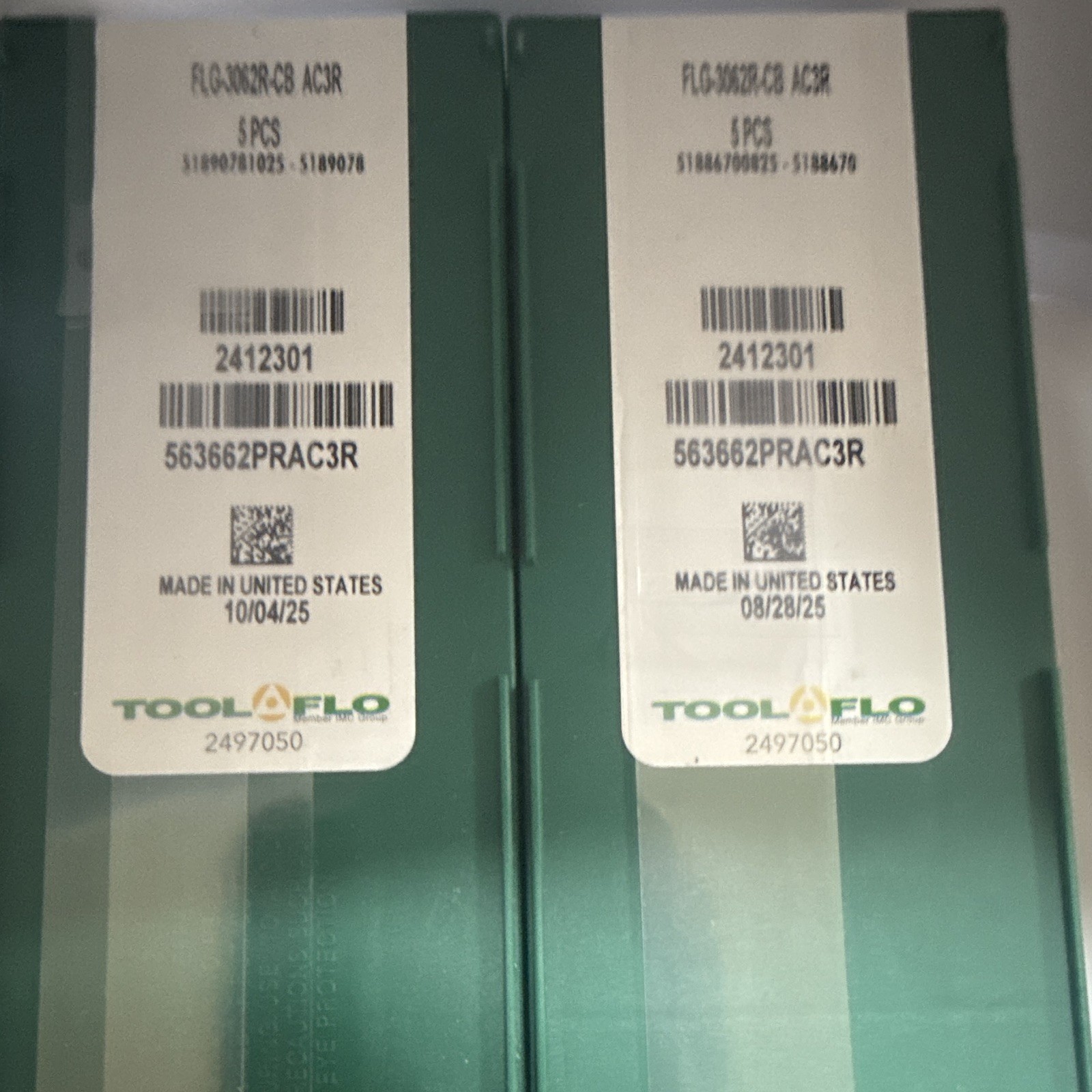 Tool-Flo Carbide Grooving Insert Indexable 563662PRAC3R (10pcs)