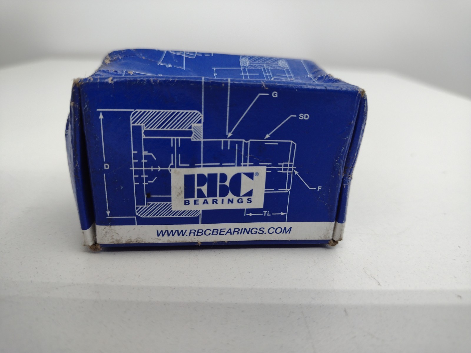 *** RBC Bearings RBC1 Flat Cam Follower Bearing 1-inch Roller Diameter