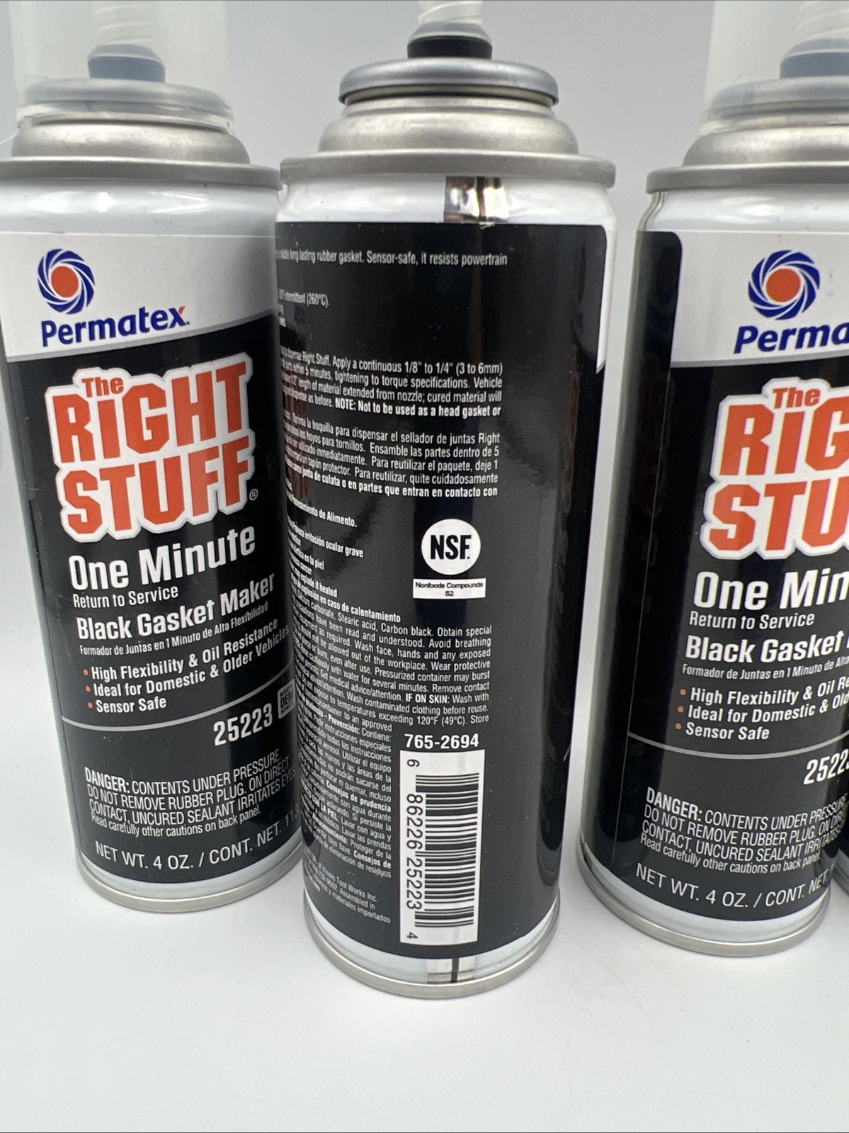 5x Permatex The Right Stuff Gasket Maker 4 oz Blowout Resistant Leak-Proof 25223