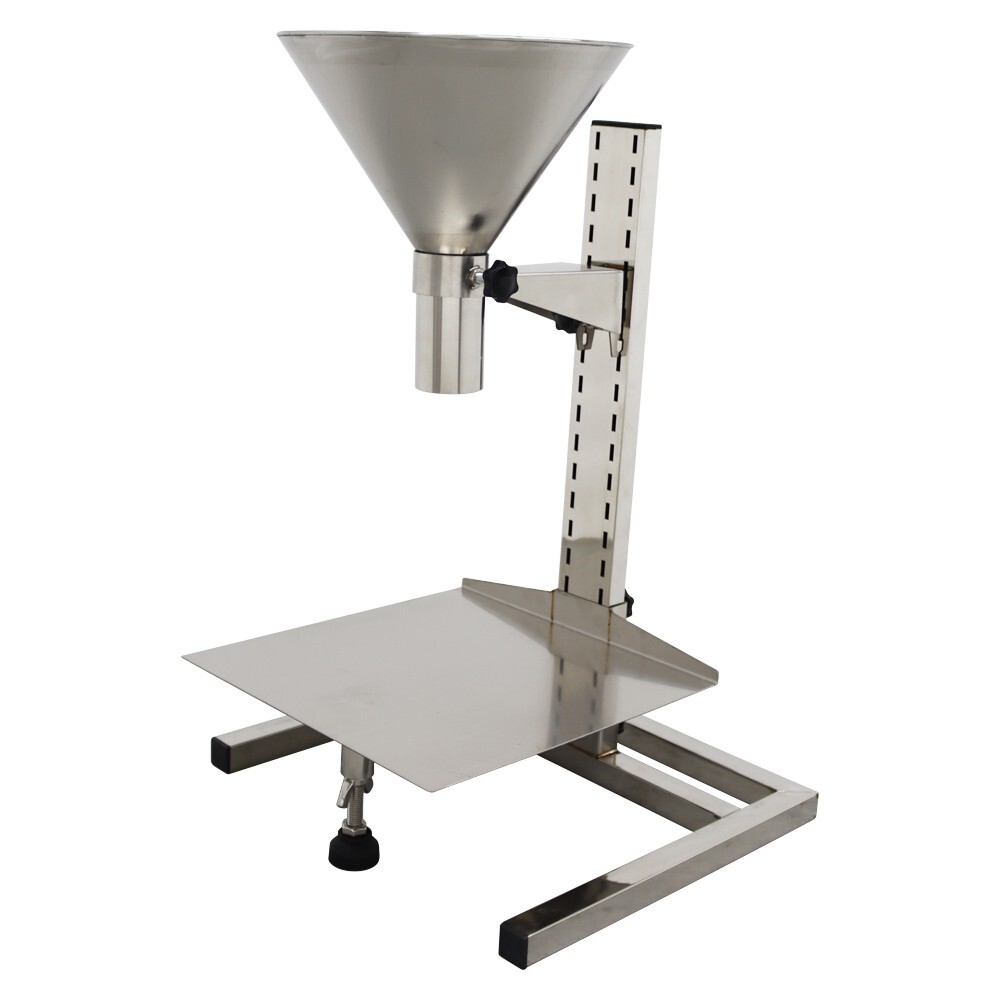 5cm Stainless Steel Manual Feeding Hopper with Support Stand Packaging Tool
