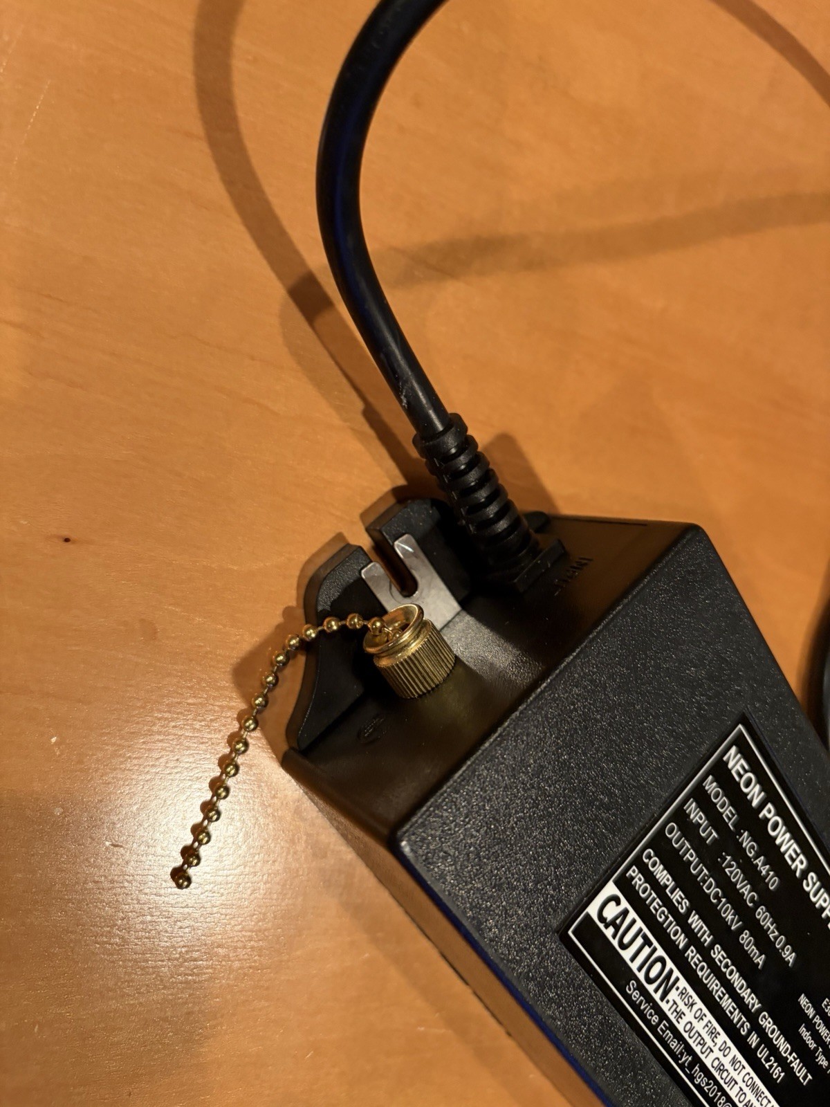 Neon Power Supply NG.A410 120VAC 0.9A to 10kVDC 80mA Wall Mount