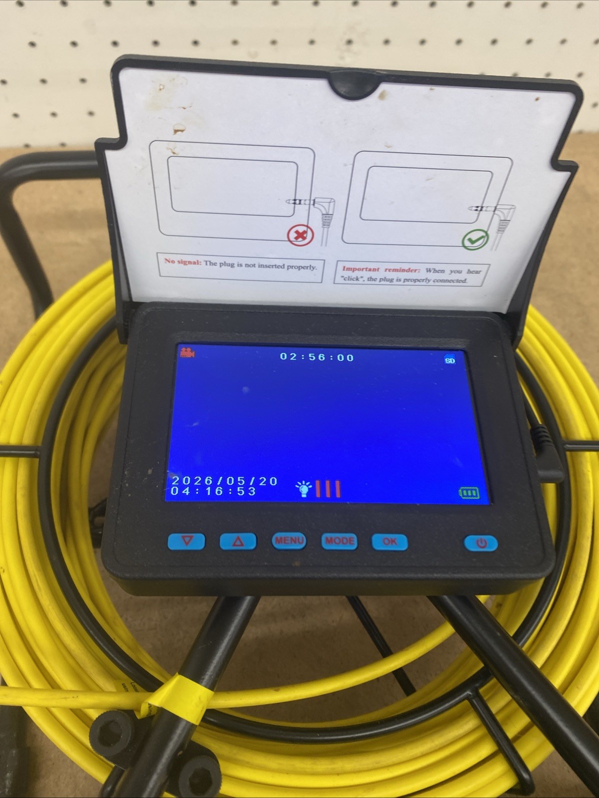 VEVOR Sewer Camera, 164FT 4.3″ Screen, Pipeline Inspection Camera