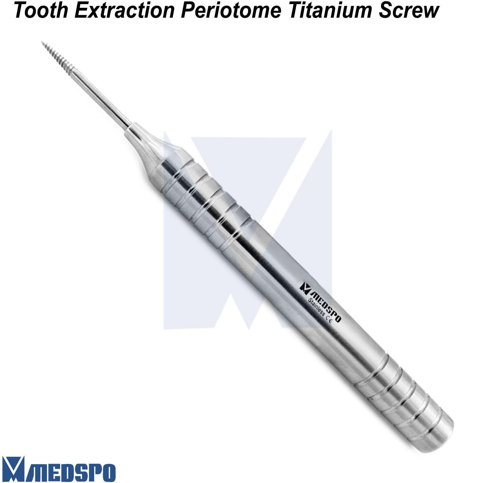 Dental Non Flex Implant Periotome Root Extractor Screw Tooth Extraction Elevator