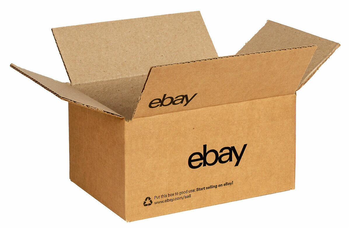 Ebay Boxes 25- 6″ x 4 3/4″ x 4 3/4″ – Black Logo