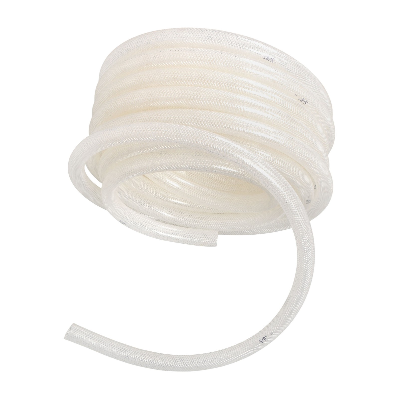 5/8″ ID x 7/8″ OD 50ft High Pressure Clear Braided PVC Hose, Heavy Duty Flexible