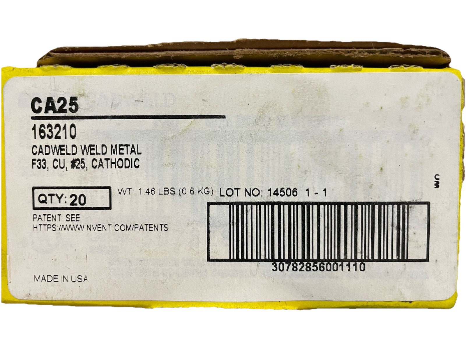 nVent Erico Cadweld CA25 Weld Metal 20 Piece Package