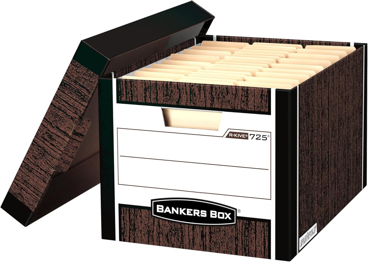 12-Pack Heavy-Duty File Storage Boxes, Letter/Legal, Fastfold | Archive with Con