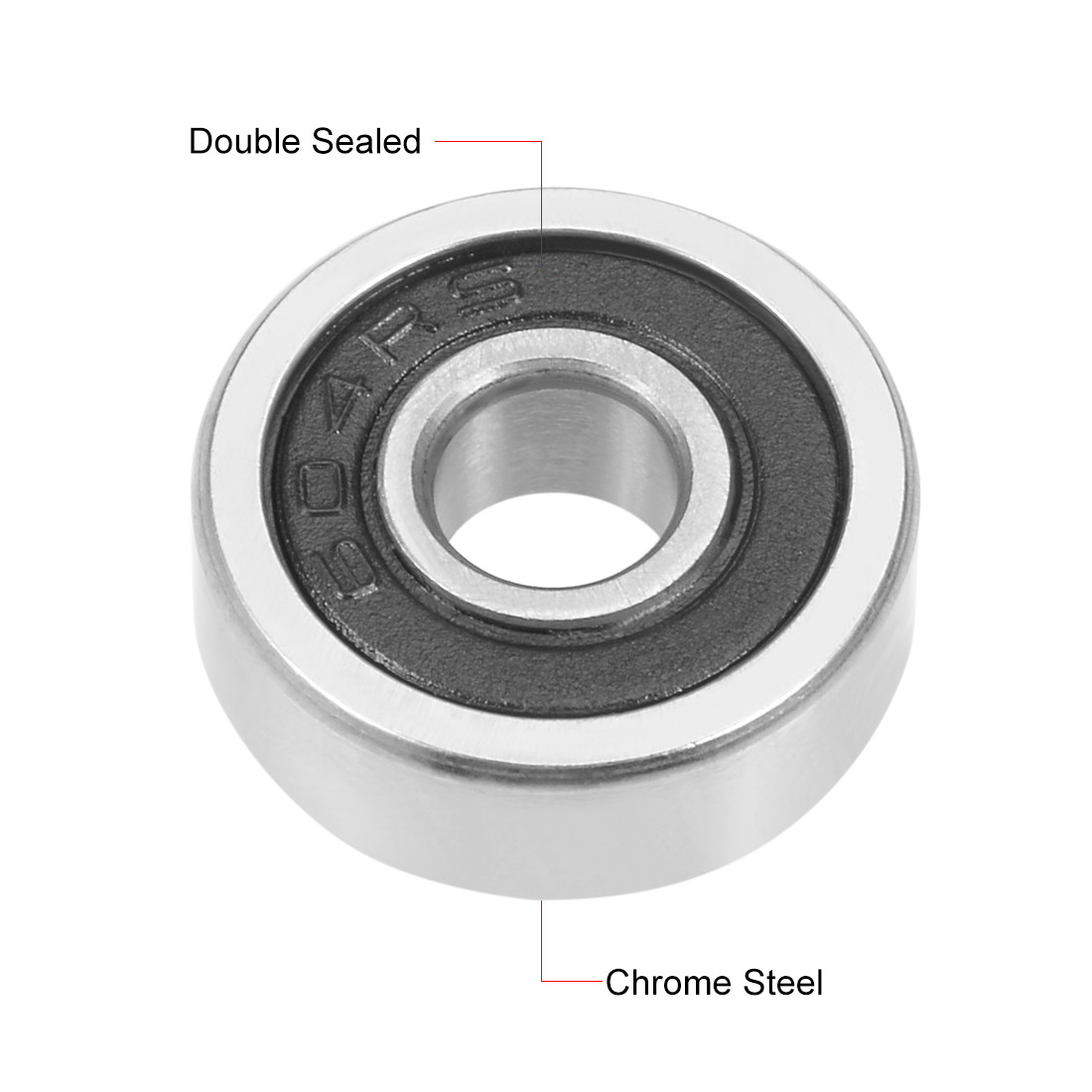 20pcs 604-2RS Deep Groove Ball Bearing 4x12x4mm Double Sealed GCr15 Bearings