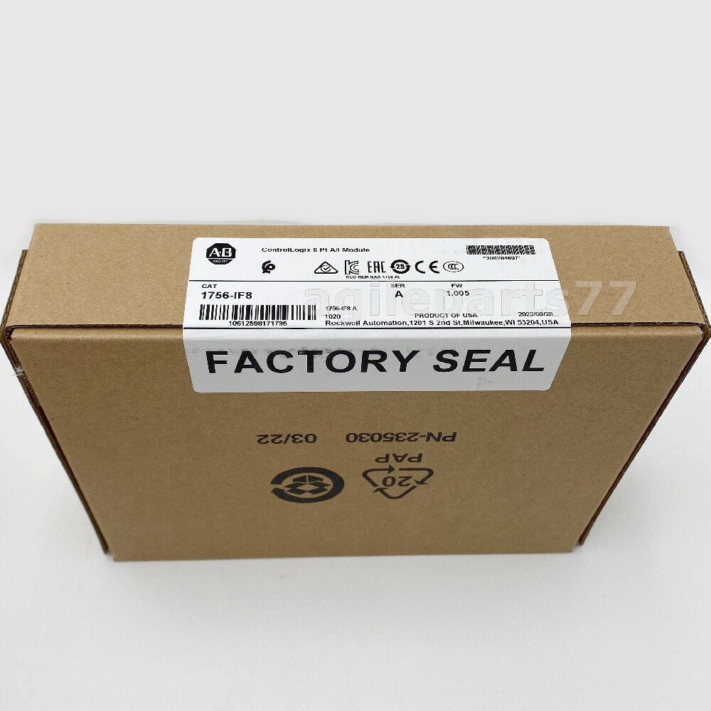 NEW 1756-IF8 AB ControlLogix Point A/I Module 2022 NEW Factory Sealed 1756IF8 TX