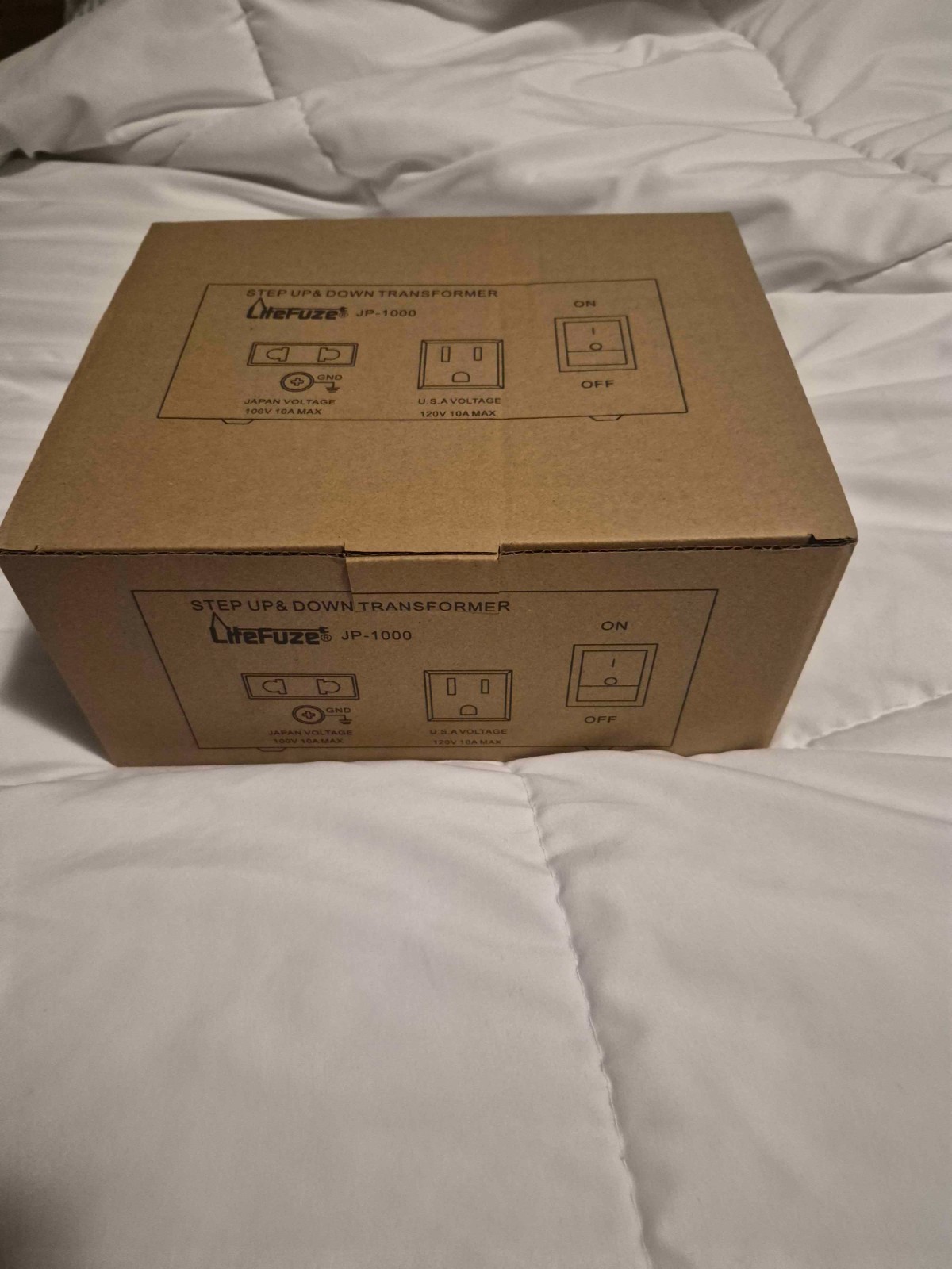 LiteFuze 1000W Step-Up/Step-Down Transformer with Dual Sockets – Premium Copper