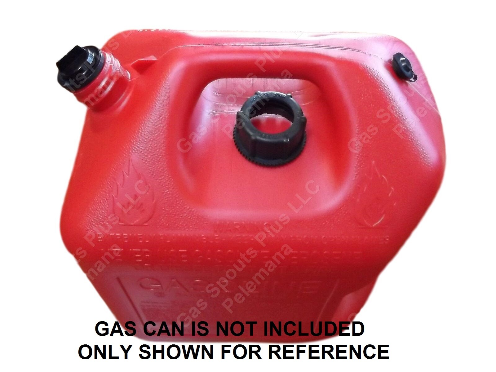 MIDWEST 5600 GAS SPOUT KIT Semi-rigid Spout Screw Cap Collar Stopper Black Vent