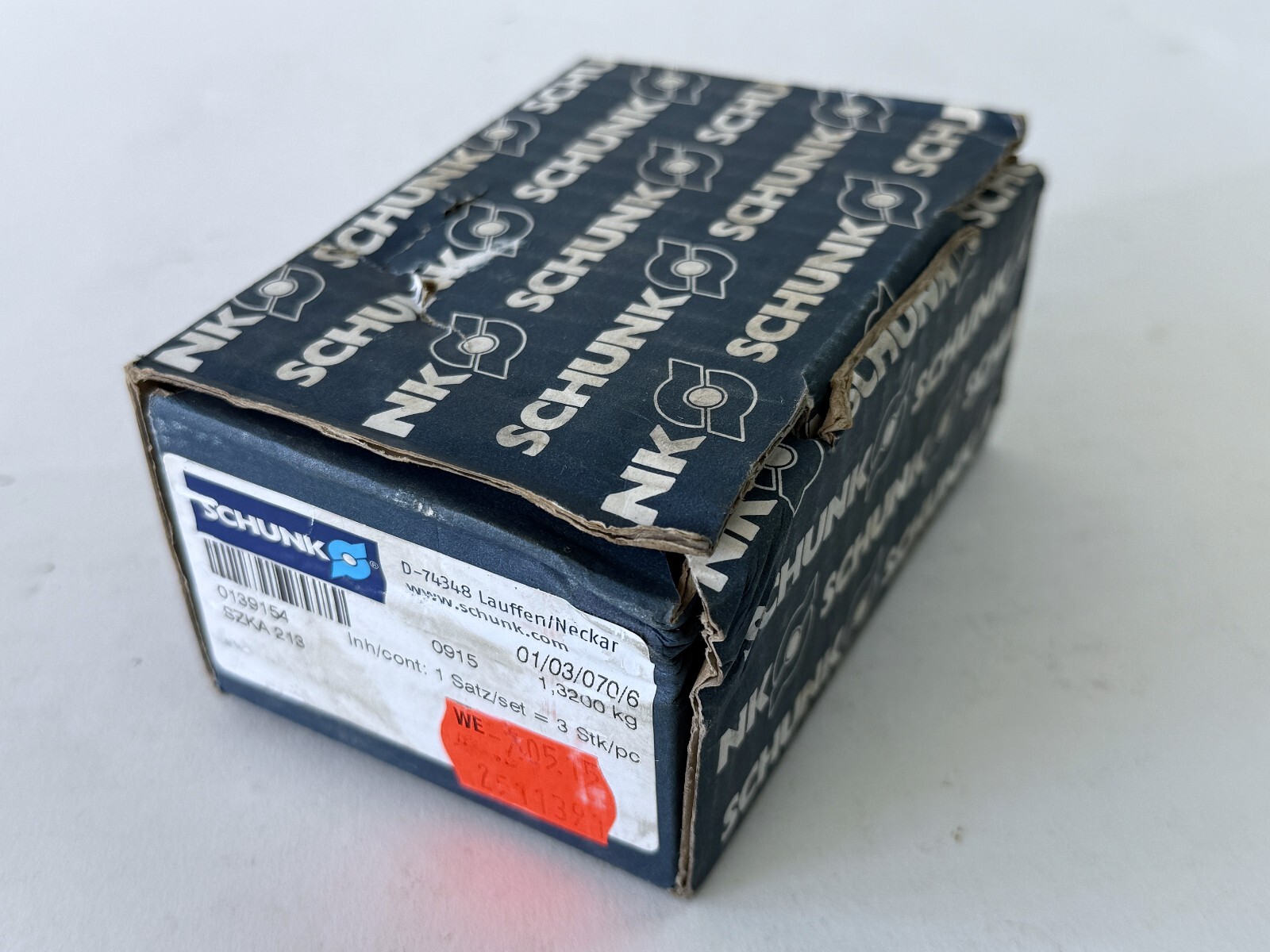 SCHUNK Hard CLAW Jaw ( Set of 3 ) Tongue and groove SZKA 213