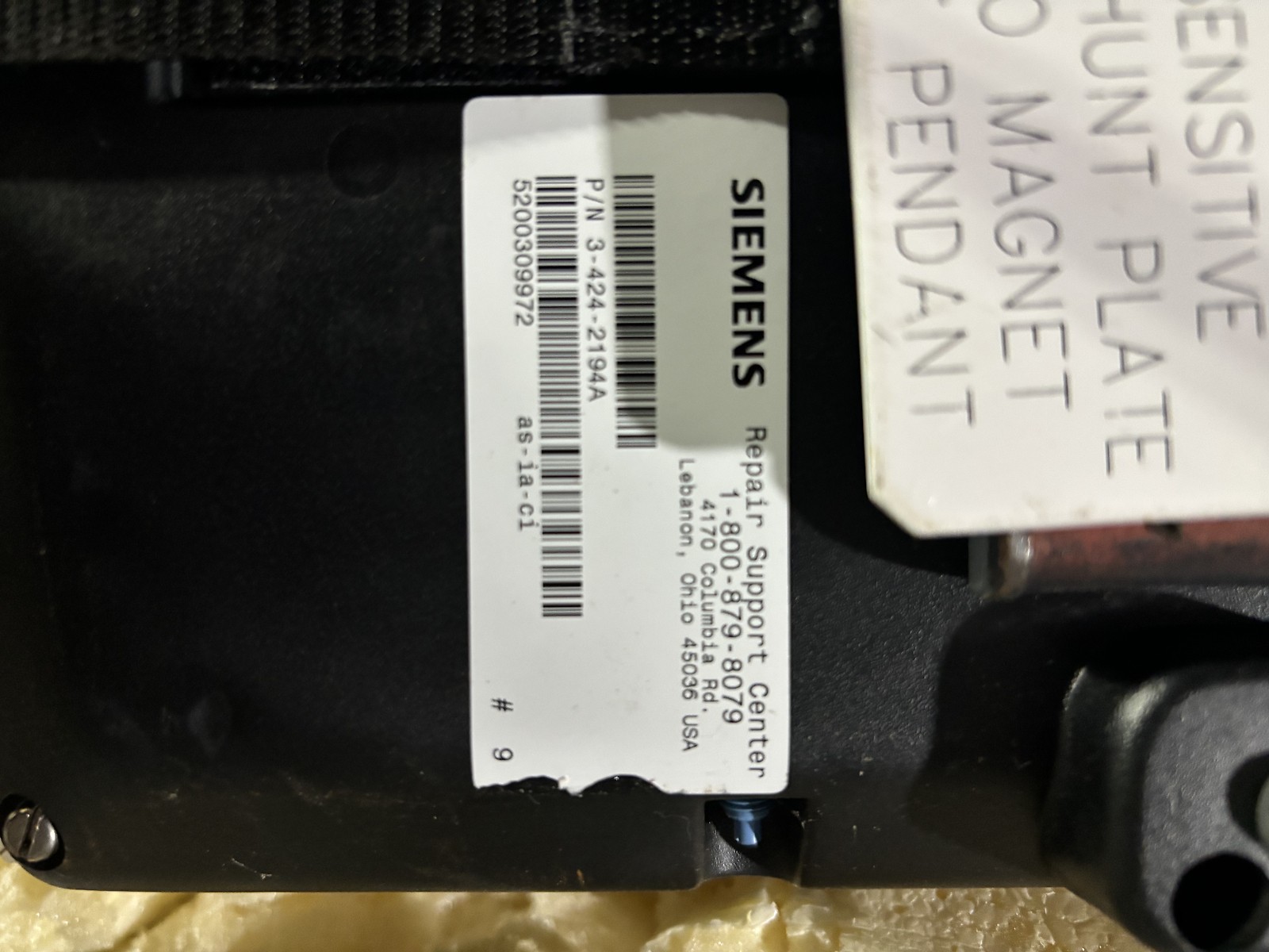 CINCINNATI MILICRON 3-424-2158A REV B TEACH PENDANT reman by Siemens