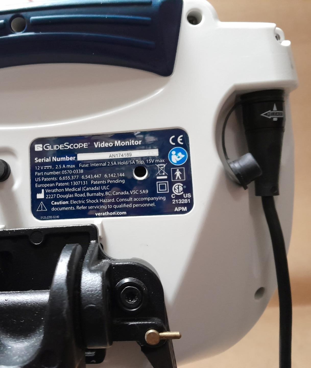 GLIDESCOPE 0570-0338 VIDEO MONITOR WITH 0570-0307 BATON AND STAND !