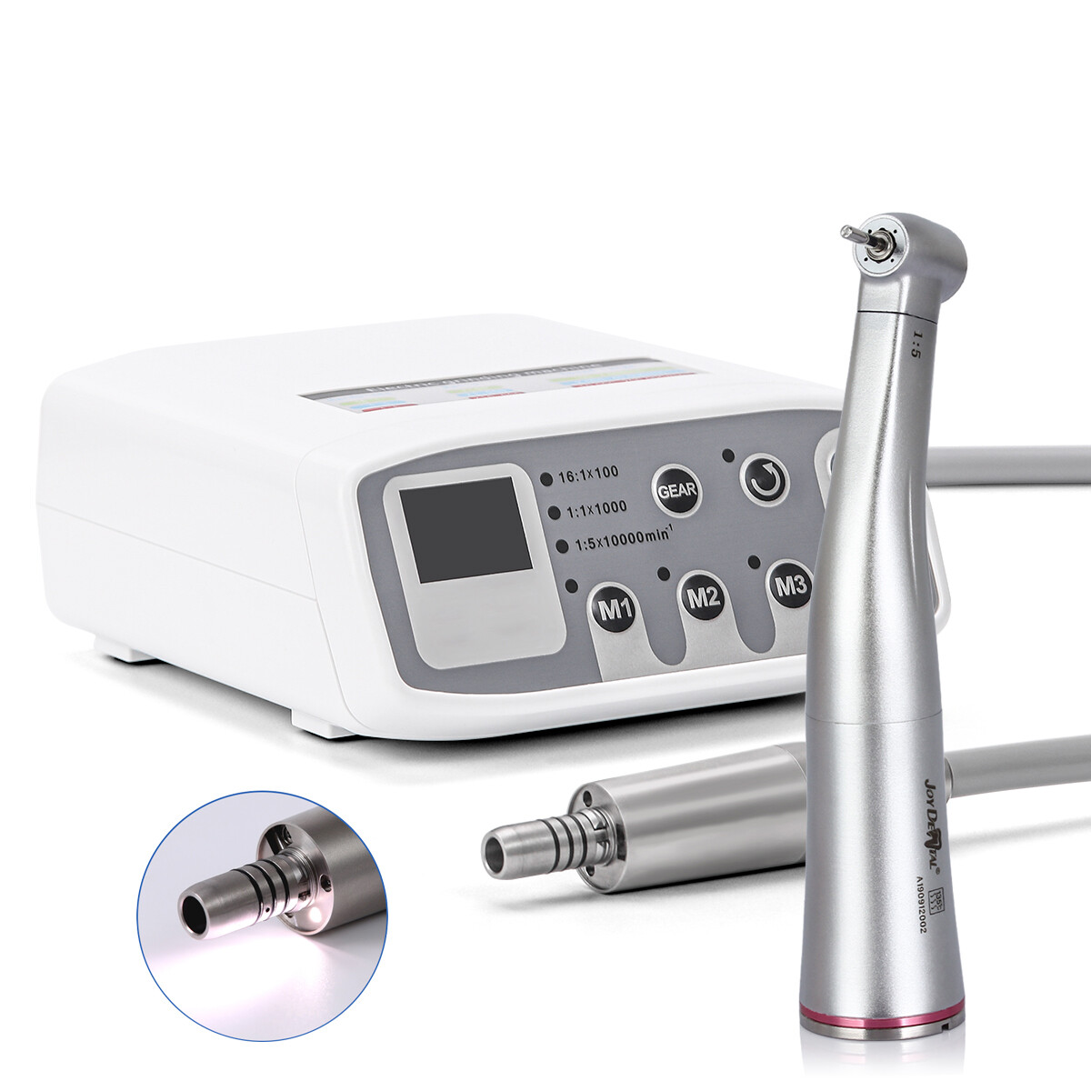 Dental LED Brushless Electric micro motor/1:1/1:5 Fiber Optic Contra Handpiece