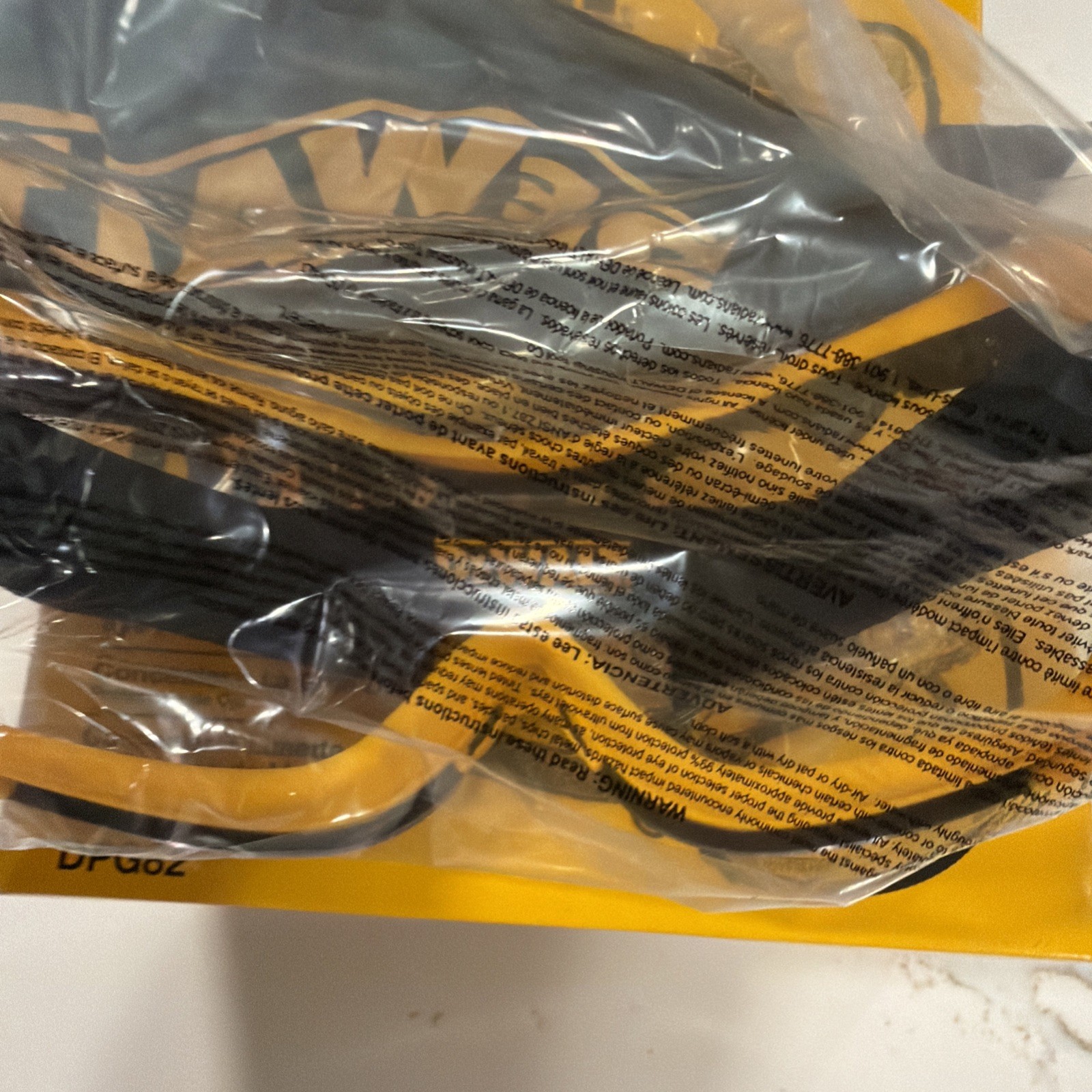 Two (2) Dewalt DPG82 Concealer Anti-Fog Dual Mold Safety Goggles
