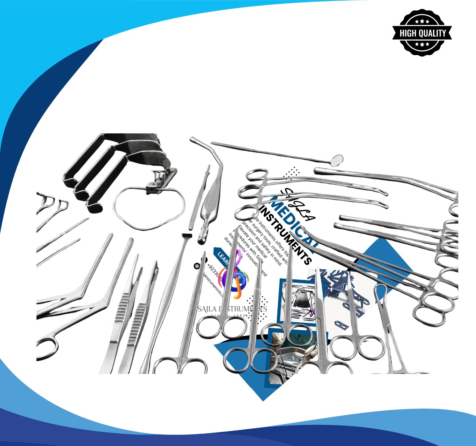 Tonsil & Adenoid Surgical Instrument Tray Set – 30 PCS – ENT Surgical Instrument
