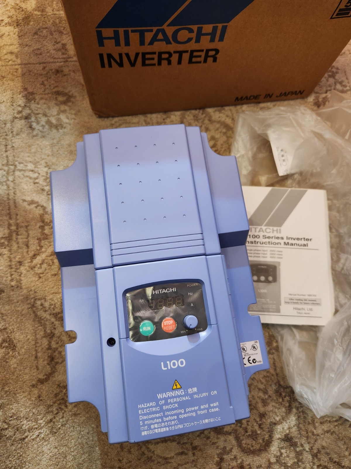 Hitachi L100-075HFU Inverter VFD 400V 3PH 7.5 kW 10 HP 380-460 16A NEW OLD STOCK