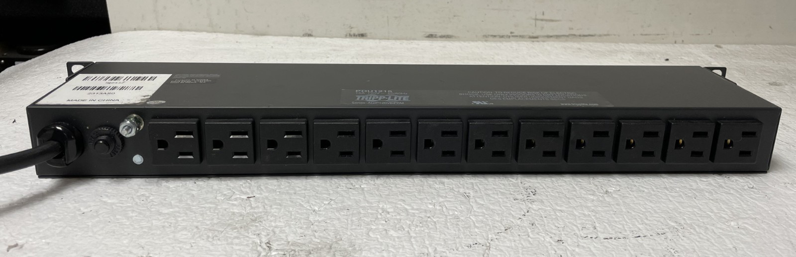 Tripp-Lite PDU1215 15A 120V 50/60Hz Rack Mounted Surge Protector