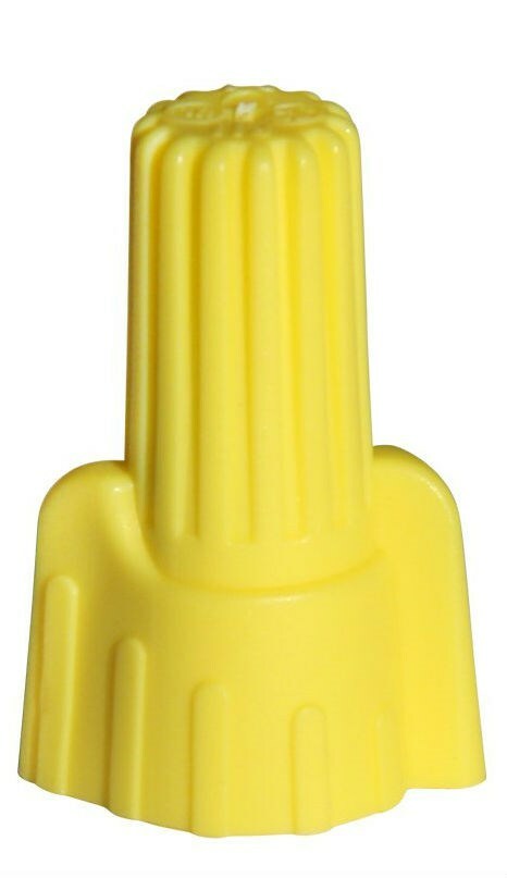 MVP 100 Yellow Winged Twist On Screw On Wire Spring Connector 10-18 AWG Ga