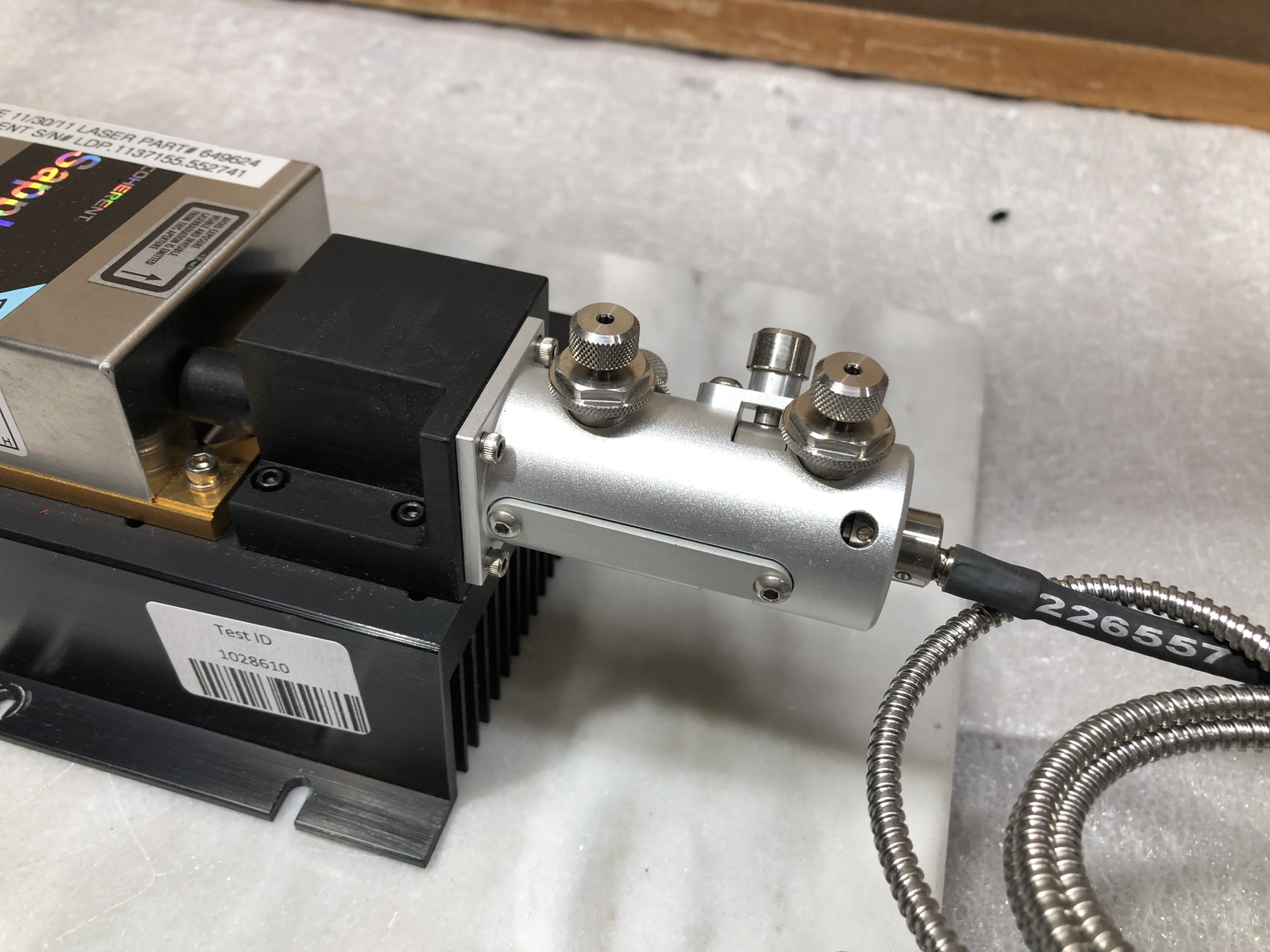 Coherent Sapphire 488-20 Continuous Wave Laser 488nm 20mW w/Controller+FiberCORD