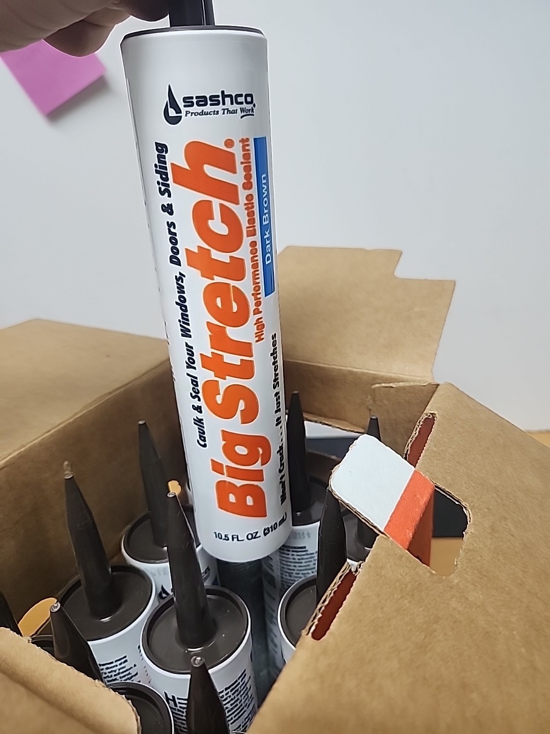 (11) Sashco Big Stretch Acrylic Latex High Performance Caulking Sealant 10.5 Oz