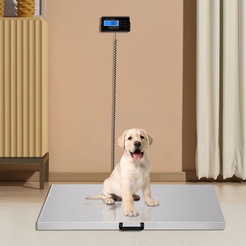 440lbs/200kg Livestock Vet Platform Scale Dog Pig Sheep Pet Digital Weight Scale