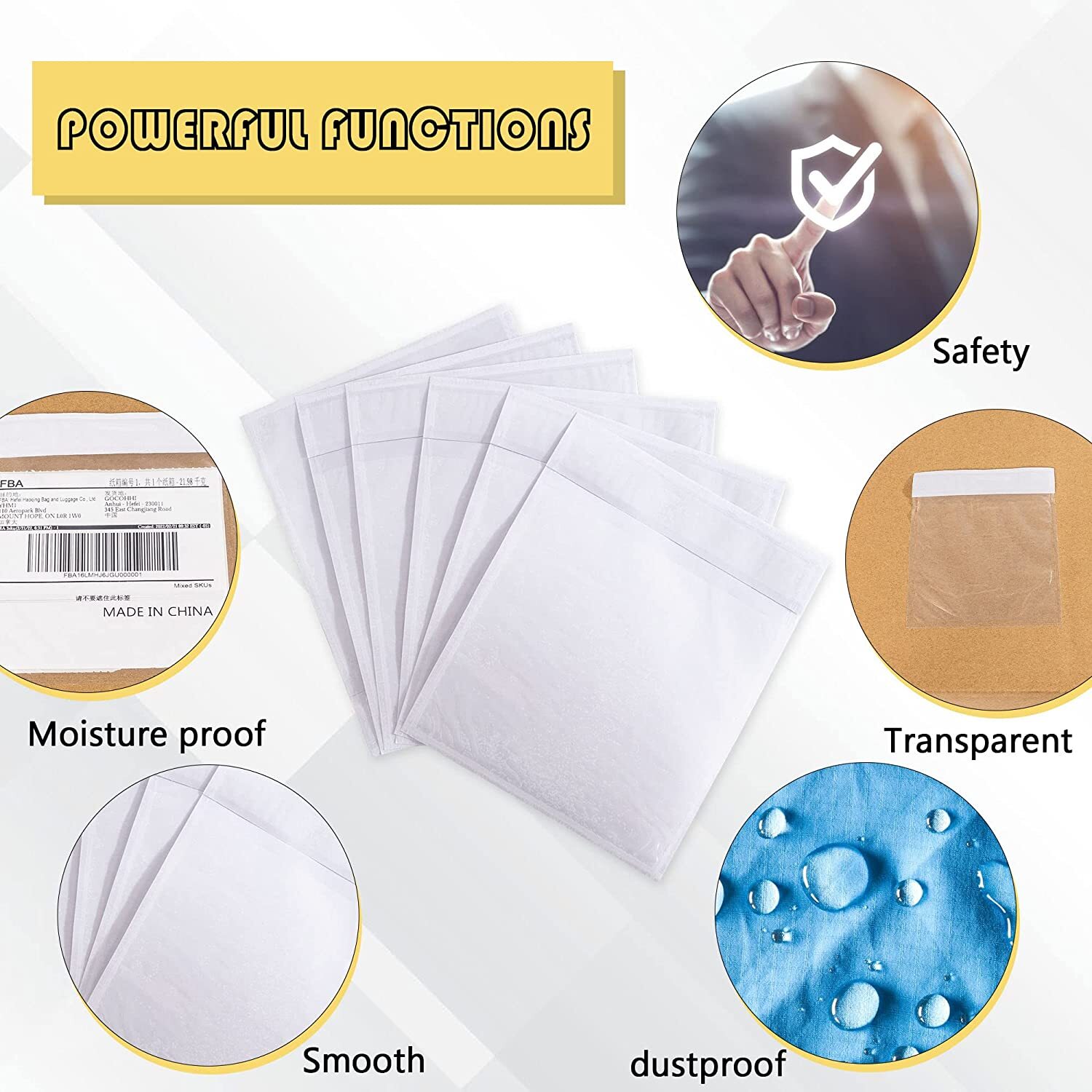 100-1000 Packing List Envelopes 4.5″x5.5″ Pouches Invoice Enclosed Adhesive Bags
