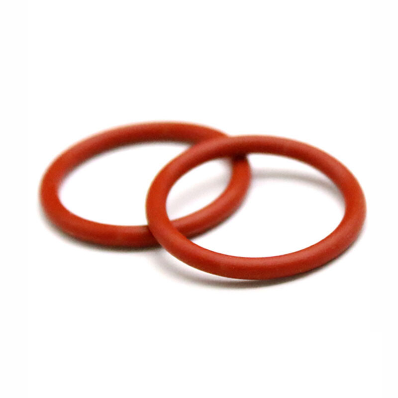Red Silicone O Ring Sealing Waterproof Metric 5mm~80mm OD 1.5mm Cross Section