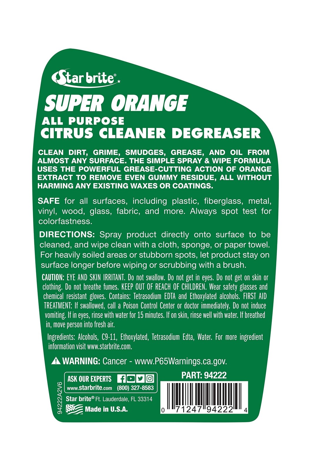 Star Brite Super Orange All-Purpose Citrus Cleaner Degreaser – … FAST USA SHIP