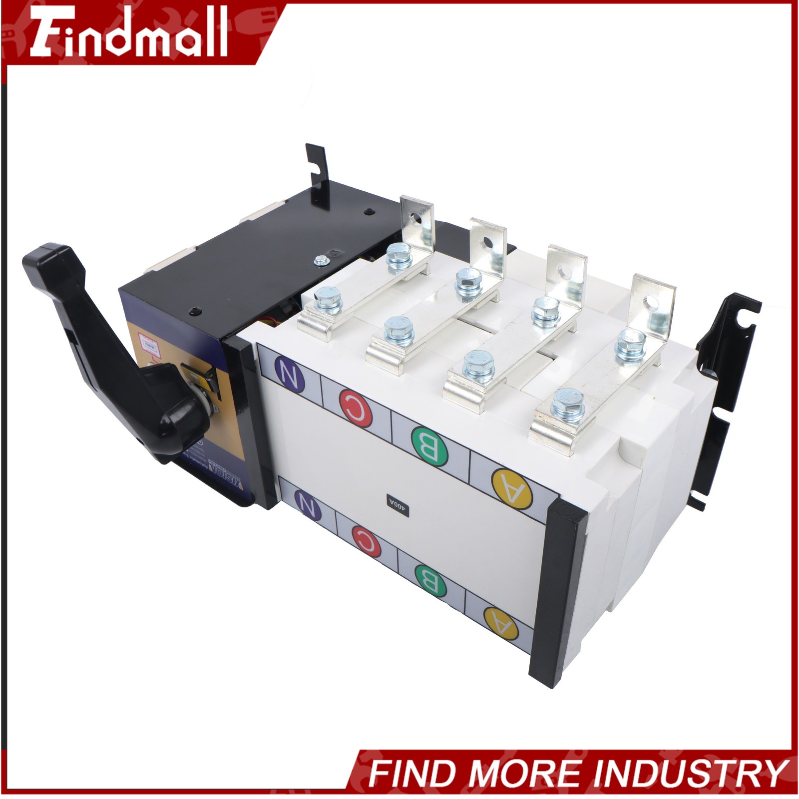 Findmall Automatic Transfer Switch 400A 4Poles 110/220V Grid to AC Generator