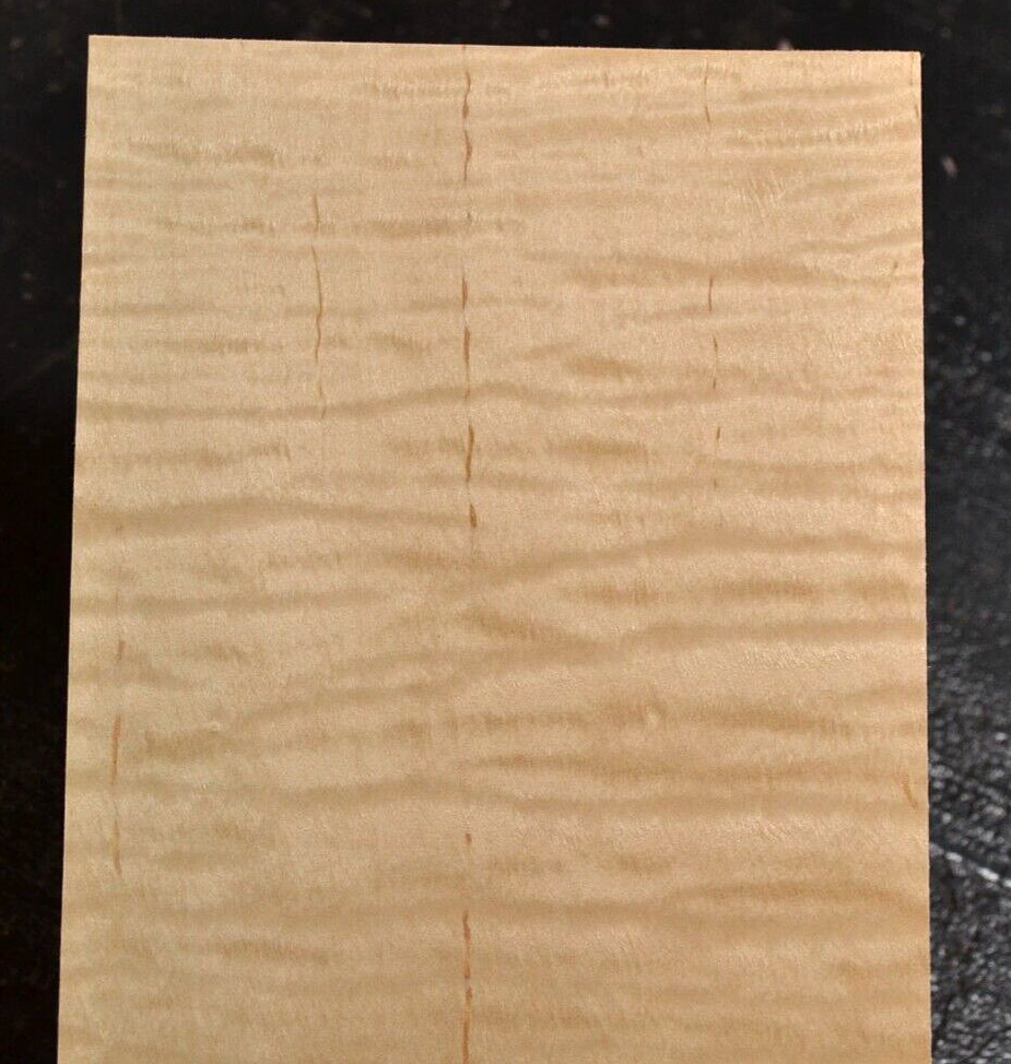 Flame Maple Raw Wood Veneer Sheet 6 x 35 inches 1/42nd 4671-56