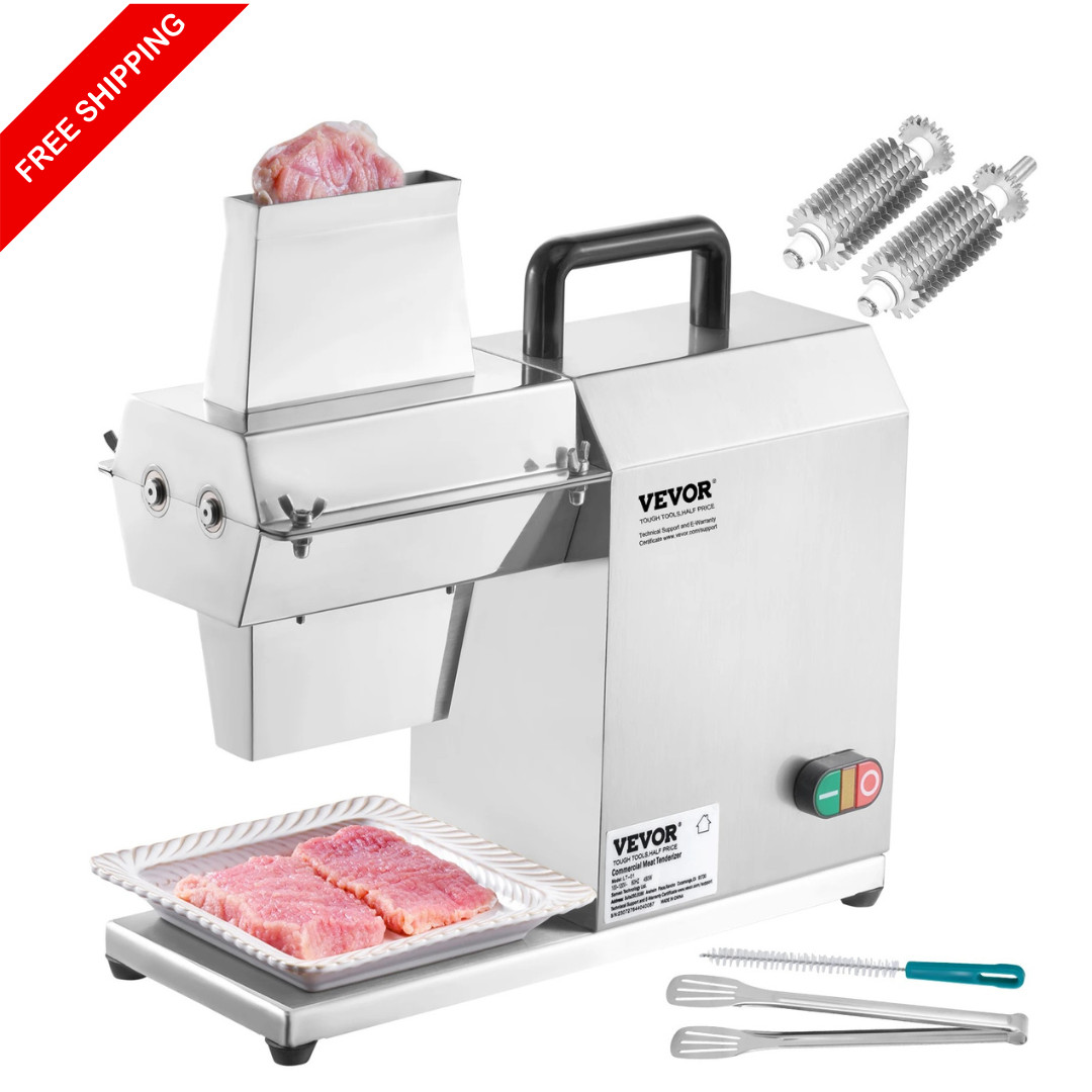 17″ Electric Meat Tenderizer Machine 54 Blades 450W Commercial Meat Cuber