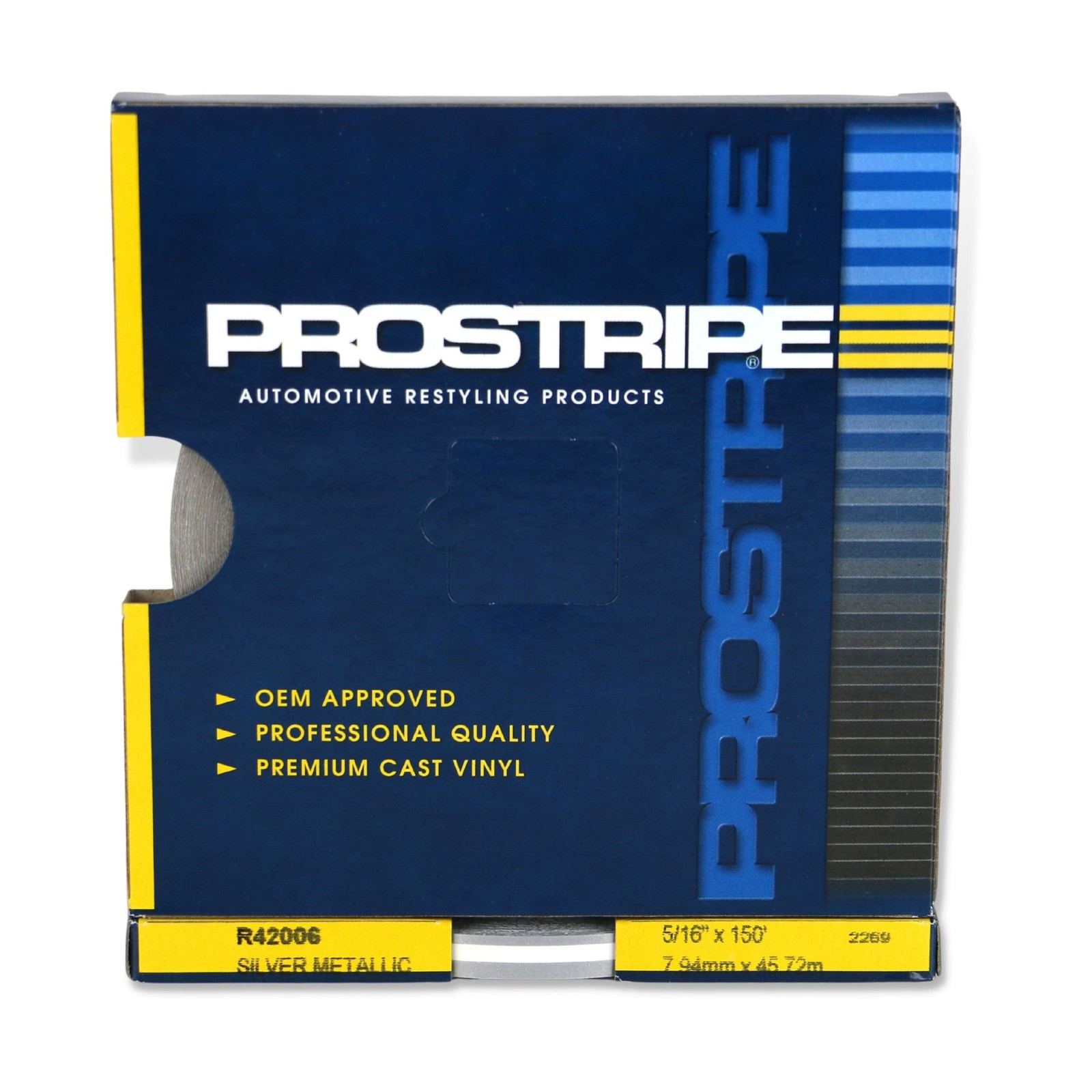 Sharpline Prostripe MultiStripe Pinstriping Tape: 5/16 in. x 50 yds. Silver Meta