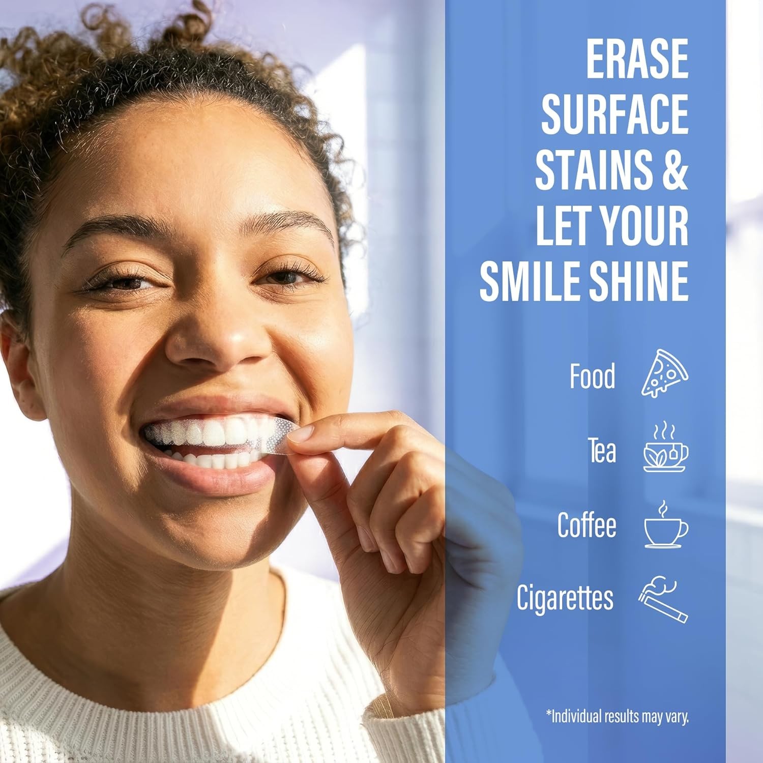 GuruNanda Teeth Whitening Strips Kit – 7-Day Treatment with Non-Slip, Dry Strip