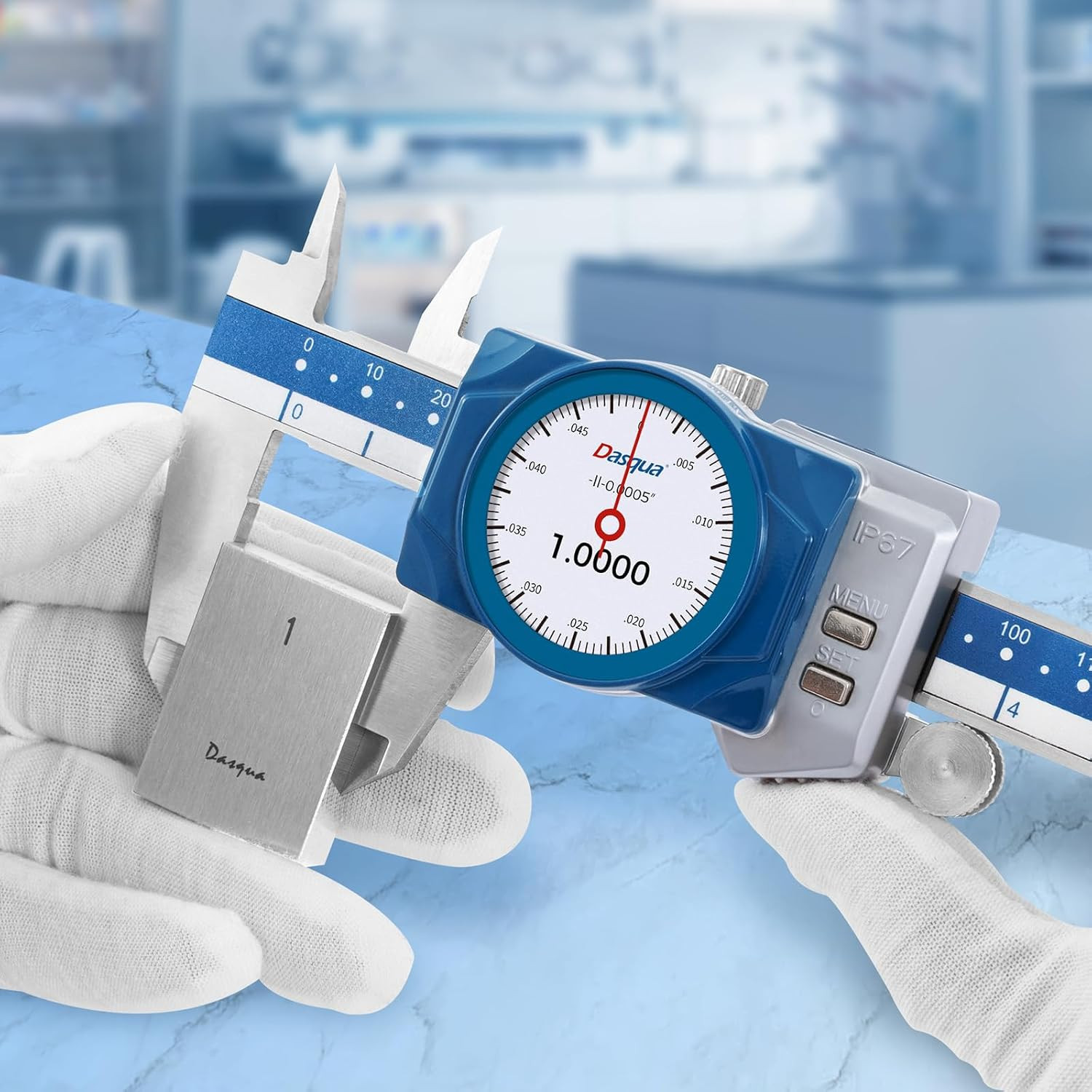 Digital Dial Calipers 6″/150Mm IP67, Resolution 0.0005″, Accuracy ±0.001”, Inch/