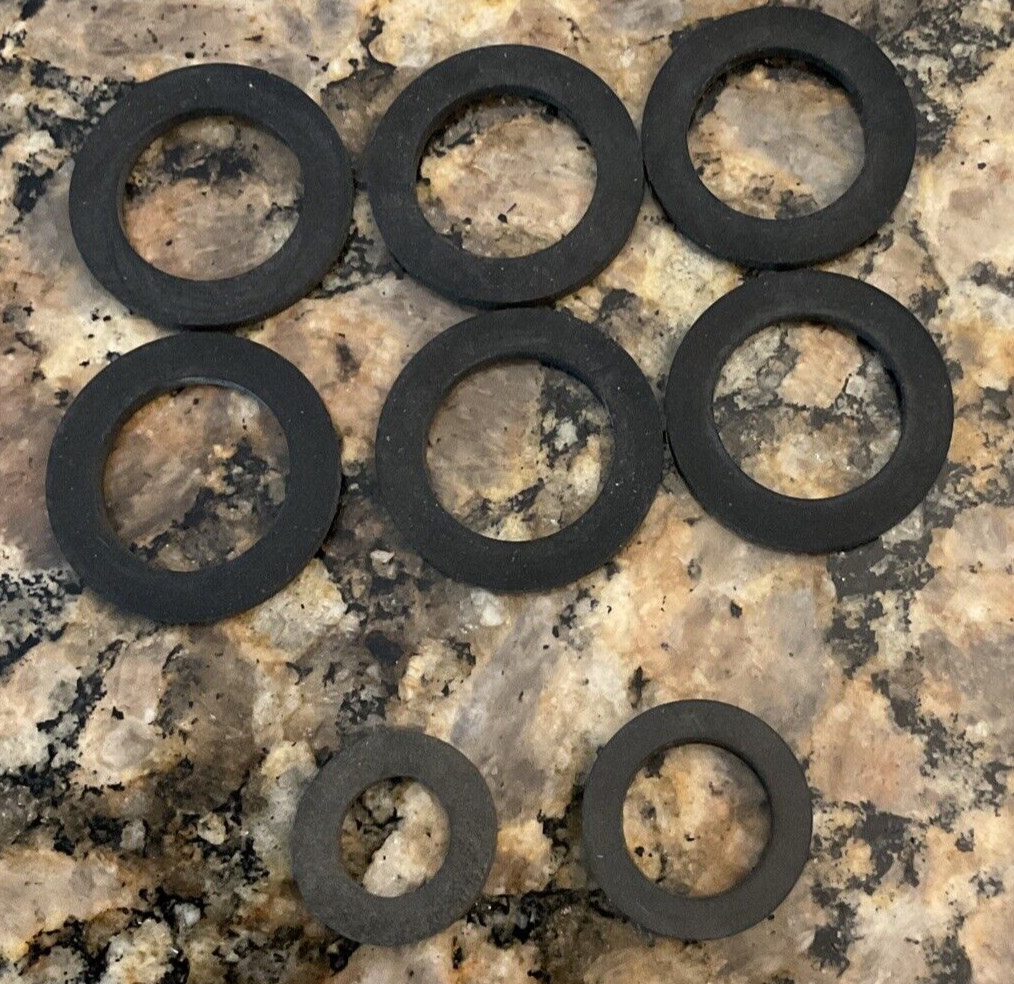 O Ring’s Gasket Lot of 8 Garden Home Fix/ Six 1 inch / 2 Mixed/ No Leak Repair